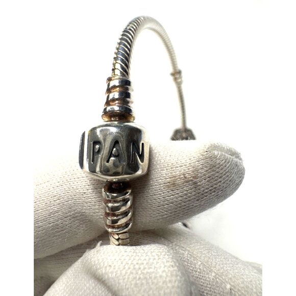 Pandora Sterling Silver Charm Bracelet With Beads & Charms - Picture 3 of 8